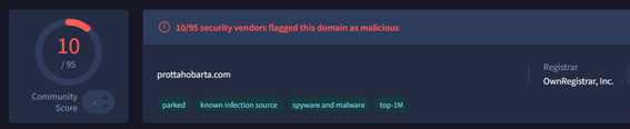 virustotal screenshot