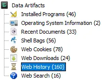 Web History Arrtifacts